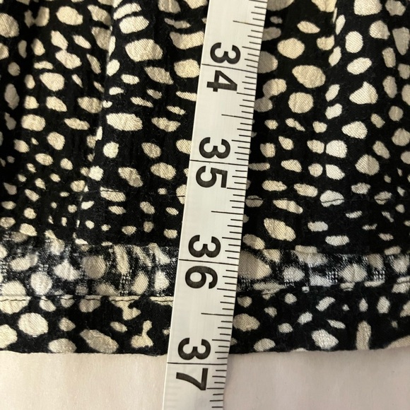 anthropologie Meave Mini Dress Sz M Black Short Sleeve 100%‎ Viscose Summer - Picture 7 of 8